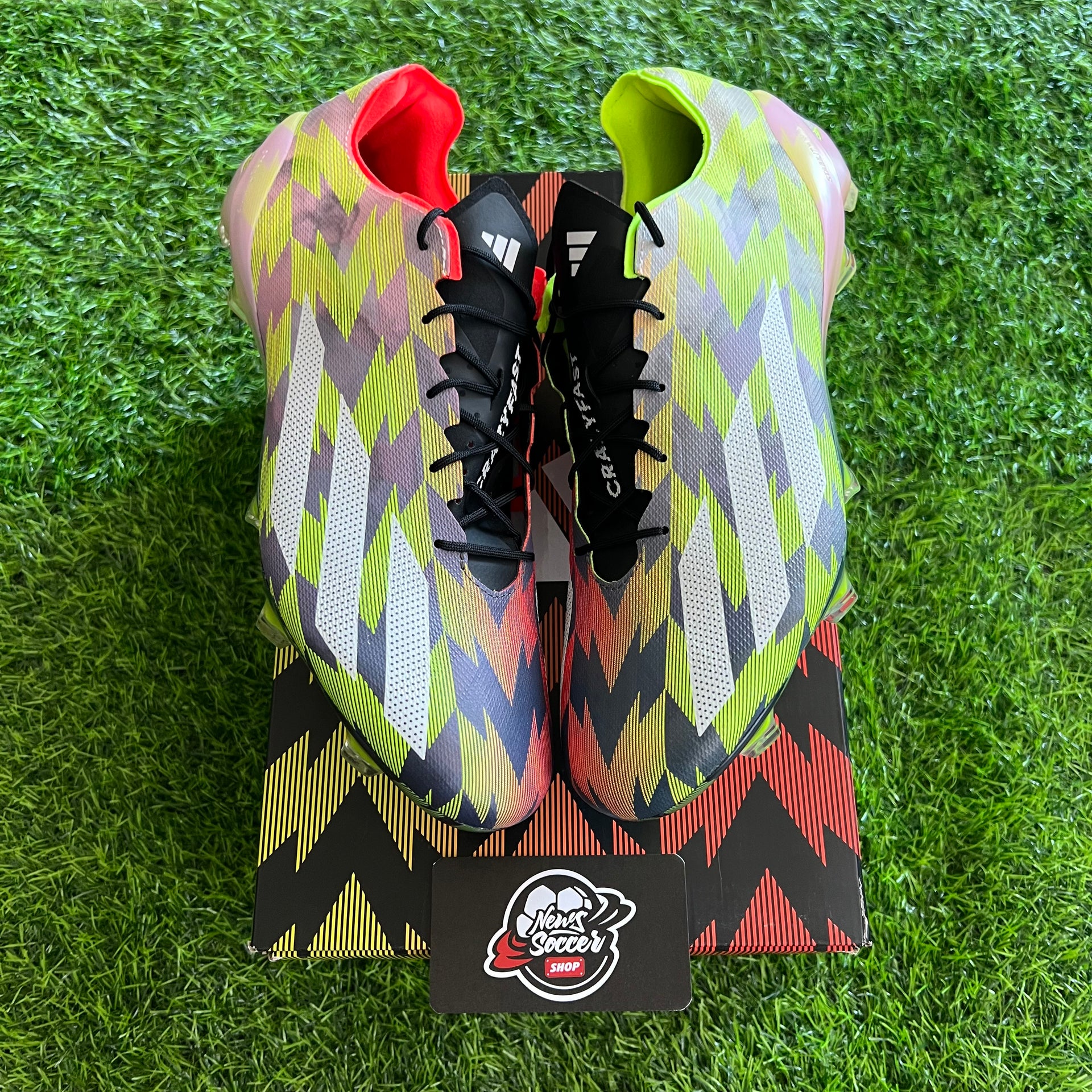 X CRAZYLIGHT＋ FG adidas X Crazylight+ FG - Lucid Lemon/White/Solar Red - Mens